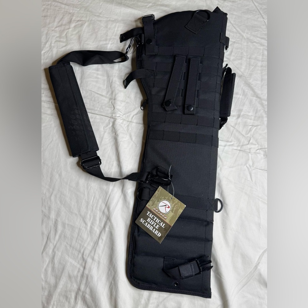 Rothco Black Tactical Molle Rifle Scabbard - Picture 2 of 5